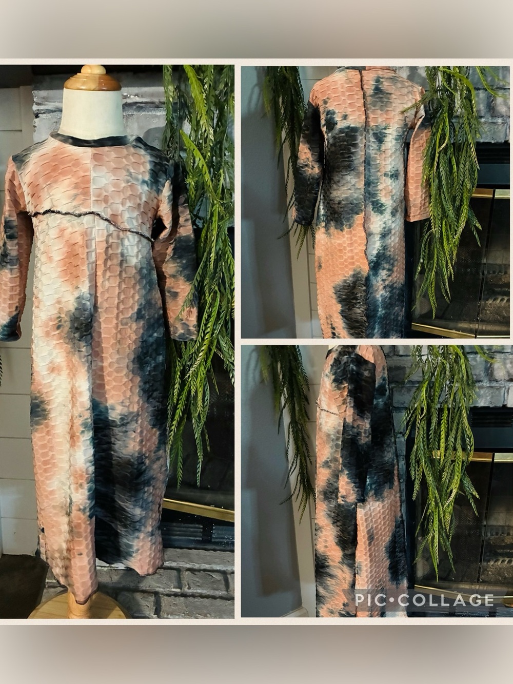 Swim dress 2T & up 
Textured Two-Tone Midi Dress